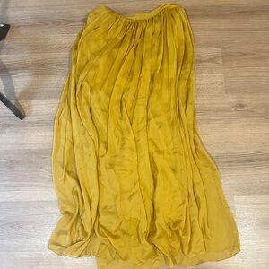 Chic Mustard Maxi Skirt
